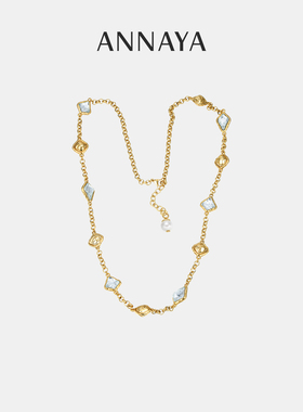 金色长款项链新款毛衣链轻奢小众