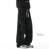 扎染灯芯绒裤子男春季休闲裤垂感美式直筒裤子A166-CK301-P45控78，男装休闲裤，电商A166