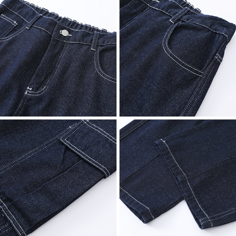 美式廓形工装裤男2026春季休闲弯刀阔腿裤子A166-NA5707-P50控88,男装工装外套,电商A166