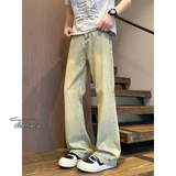 美式cleanfit牛仔裤男夏季潮牌宽松直筒微喇裤A166-NA5201-特P32，男装牛仔裤，电商A166