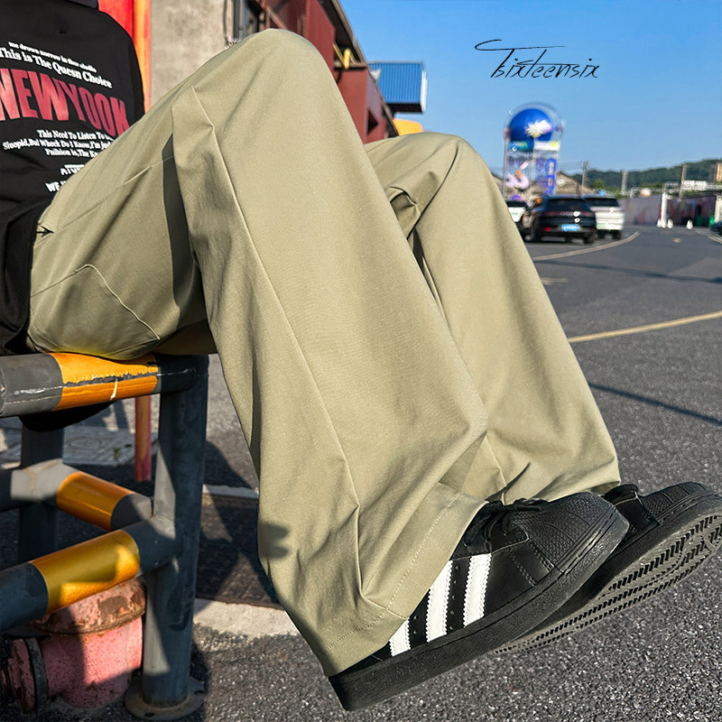 cleanfit运动休闲裤男夏季宽松直筒阔腿裤A166-KA5606-特P35控58,男装休闲裤,电商A166