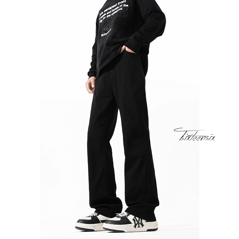 水洗牛仔裤男春季美式高街直筒裤子cleanfitA166-K019-特P40控68，男装牛仔裤，电商A166