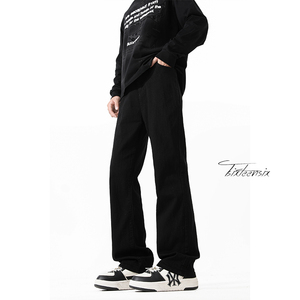 水洗牛仔裤男春季美式高街直筒裤子cleanfitA166-K019-特P40控68,百搭内穿背心图片