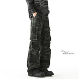 美式多口袋迷彩工装裤男秋季直筒裤休闲裤A166-NA5901-特P42控68，男装工装外套，电商A166