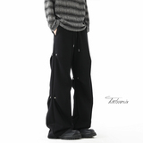 复古褶皱铆钉休闲裤子男宽松直筒伞兵卫裤A166-KA5704-特P47控88,男装休闲裤,电商A166, 复古褶皱铆钉休闲裤子男宽松直筒伞兵卫裤A166-KA5704-特P47控88,男装休闲裤,电商A166,