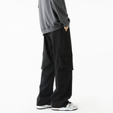 美式机能工装裤男秋季宽松运动直筒休闲裤A166-BK2437-特P35控69，男装休闲裤，电商A166