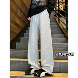 cleanfit阔腿卫裤男春季裤子宽松直筒休闲裤A166-YK002-特P35控58，男装休闲裤，电商A166