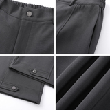 美式廓形弯刀西装男春季垂感宽松休闲裤子A166-KA5J08-特P45控79，男装西服套装，电商A166