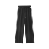 美式侧条纹休闲裤子男秋冬加绒卫裤A166-KB4043-特P45加绒50控79，男装休闲裤，电商A166