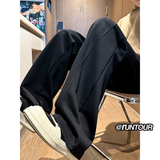 解构弯刀卫裤男秋季重磅宽松休闲裤子A166-KB4016-P45加绒50控75，男装休闲裤，电商A166