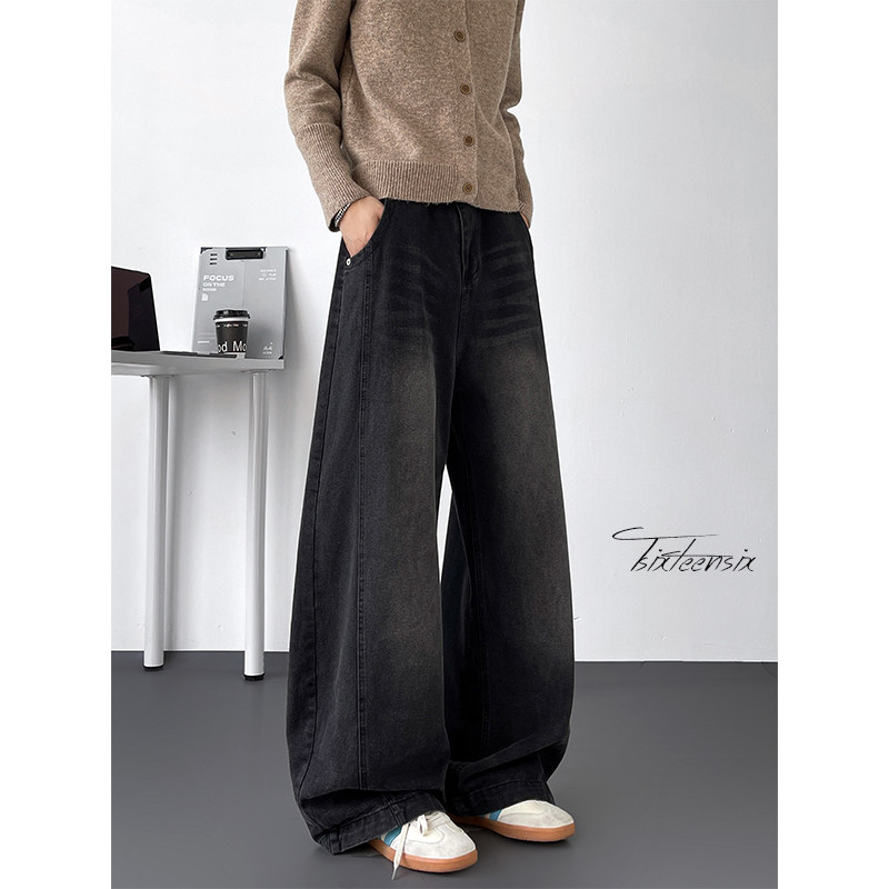 美式cleanfit弯刀牛仔裤男秋季水洗阔腿裤A166-NL5702-特P40控78,男装牛仔裤,电商A166