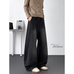 美式cleanfit弯刀牛仔裤男秋季水洗阔腿裤A166-NL5702-特P40控78图片