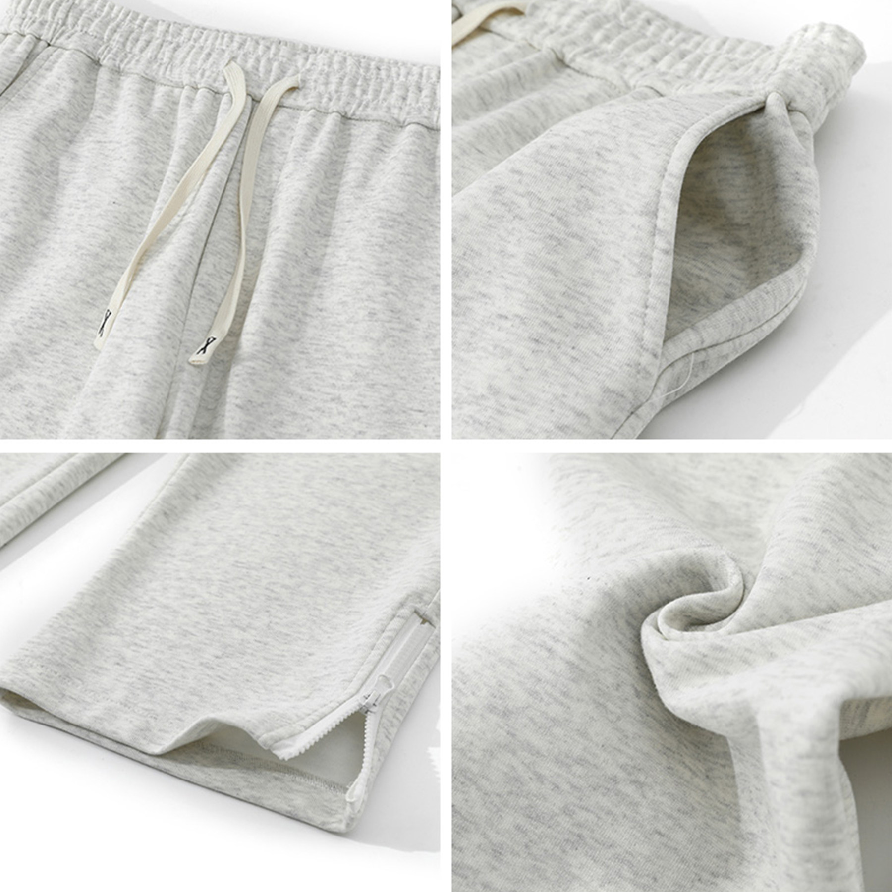 拉链开叉裤子男春季新款cleanfit宽松休闲卫裤A166-YK015-P45控65,男装休闲裤,电商A166