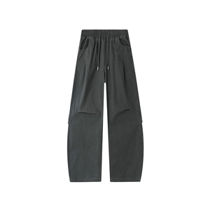 美式水洗工装裤男冬季复古弯刀阔腿裤A166-NJ5J06-P50加绒60控85图片