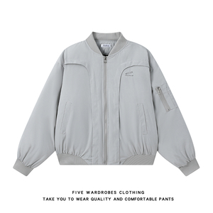 短款夹克棉服男冬美式vintage圆领高街上衣棉衣A166-MF2226-特P80，男装夹克，电商A166