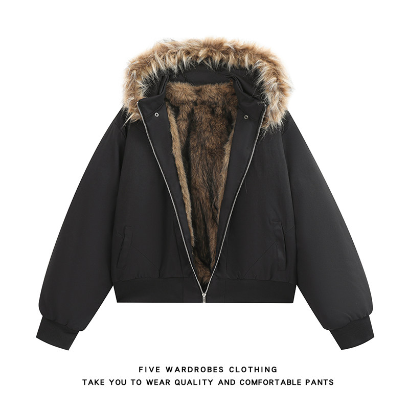 美式重磅解构座山雕棉服男女冬季加厚毛领棉衣A166-MF2255-特P120，男装棉衣，电商A166