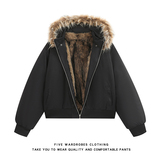 美式重磅解构座山雕棉服男女冬季加厚毛领棉衣A166-MF2255-特P120，男装棉衣，电商A166