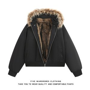 美式重磅解构座山雕棉服男女冬季加厚毛领棉衣A166-MF2255-特P120，男装棉衣，电商A166