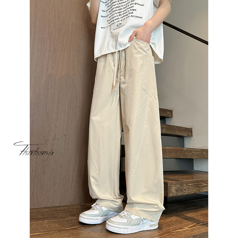 美式工装冲锋裤男夏季潮牌阔腿弯刀裤子A166-KA5307-特P35控58,男装工装外套,电商A166