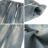 水洗猫抓牛仔裤男美式高街vibe直筒裤子A166-K006-P50加绒60控78，男装牛仔裤，电商A166