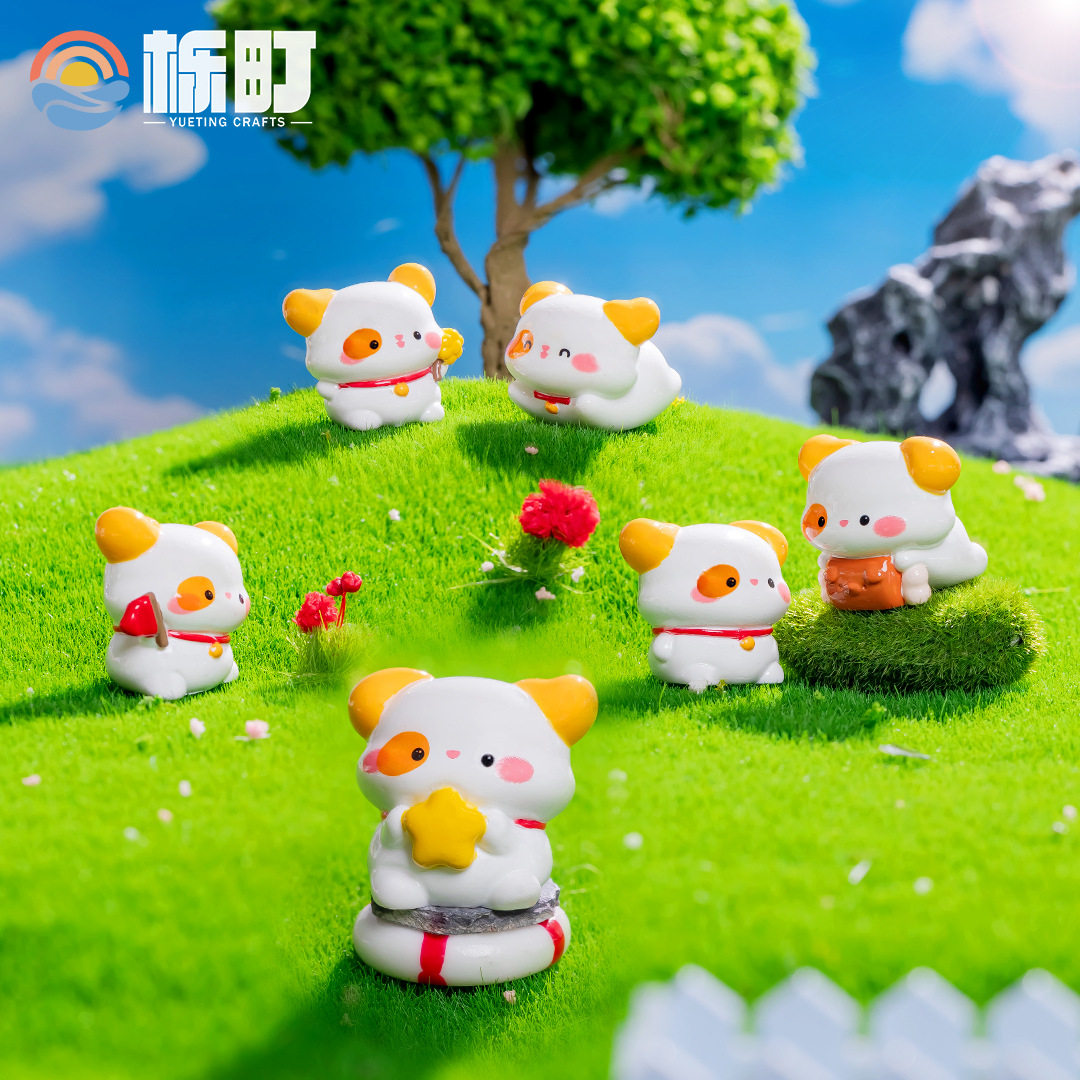 创意卡通田园小狗 苔藓微景观diy园艺装饰品配件车载桌面小摆件,家居饰品,桌面摆件,淘宝优惠券,粉丝福利购,淘宝优惠卷
