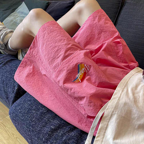 高腰韩版皇萧婷五分宽松速干休闲
