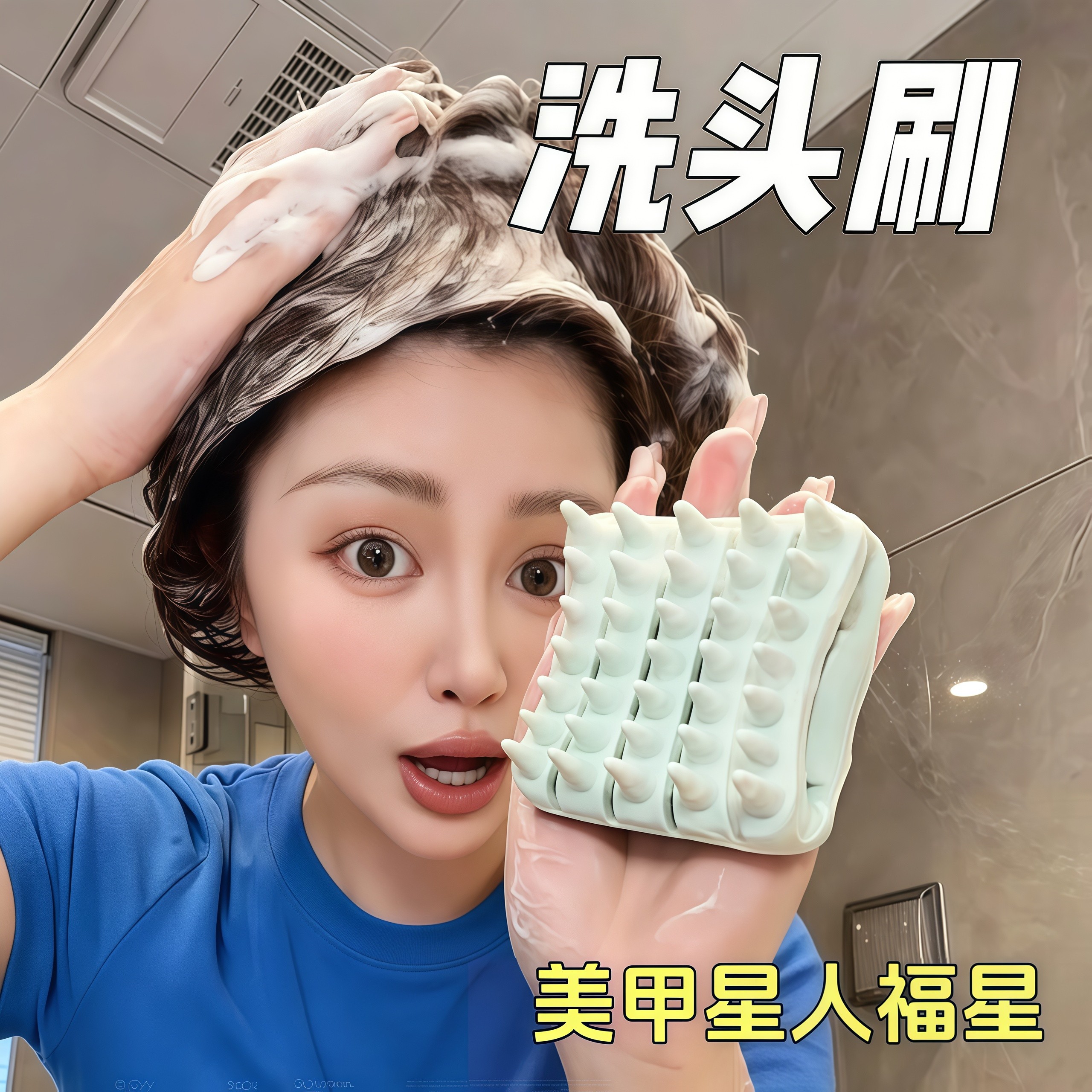 洗头按摩梳男女头皮洗头刷不伤发深度清洁止痒洗发梳子洗梳头刷子