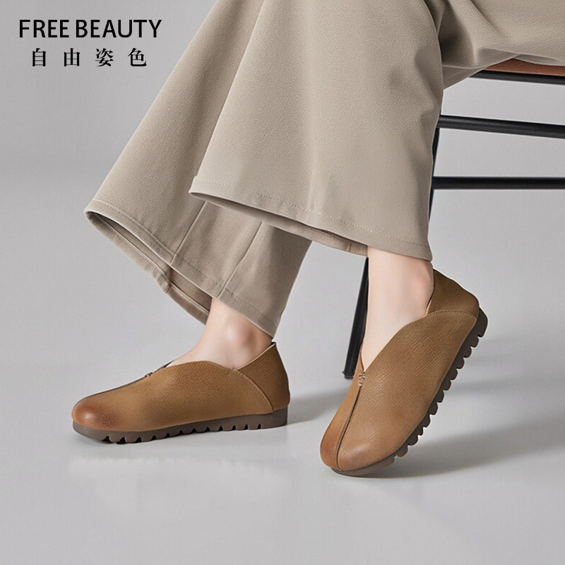FREEBEAUTY复古中式国风舒软鞋