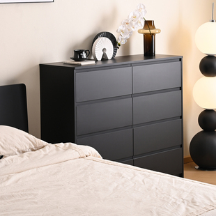 艾迪嘉 鲁卡斗柜 北欧实木八斗橱现代简约卧室收纳柜床尾多抽屉柜
