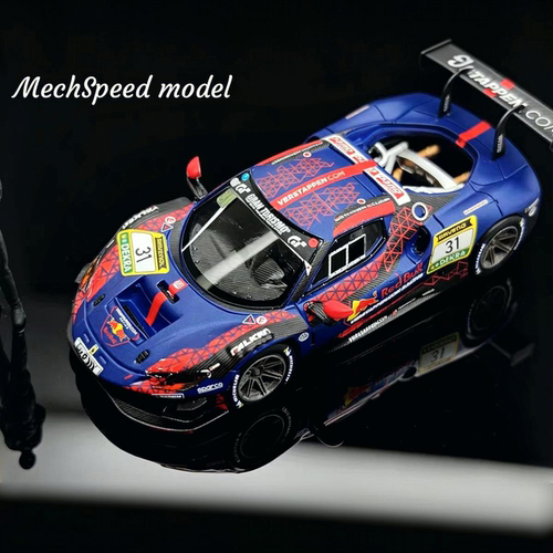 【预售】MechSpeed 1:64 法拉利296GT3红牛31号涂装 树脂汽车模型