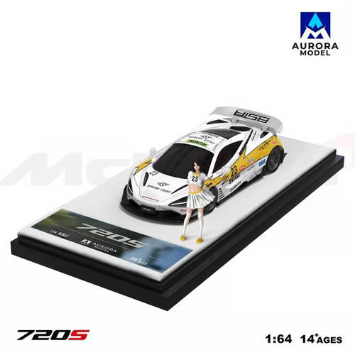 AM Aurora 1:64 闪电涂装系列 迈凯轮720S 闪电涂装 合金汽车模型