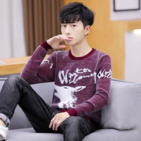 Áo len nam phiên bản Hàn Quốc theo xu hướng áo len trẻ trung mùa xuân và cổ tròn mùa thu Áo len dài tay cho nam - Cardigan áo cổ lọ nam