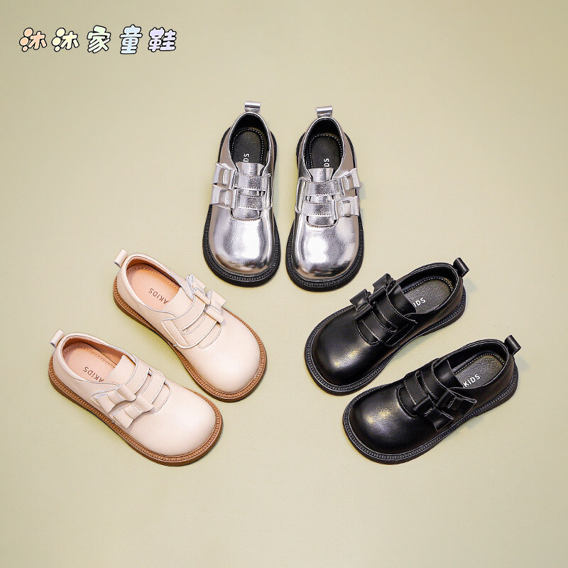 女童真皮小皮鞋2025春秋英伦风儿童公主鞋女宝宝上学表演黑色单鞋,童鞋/婴儿鞋/亲子鞋,皮鞋,淘宝优惠券,粉丝福利购,淘宝优惠卷