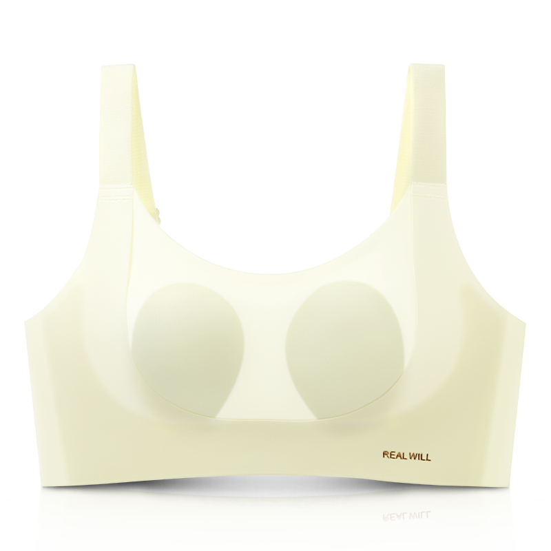 润微大胸显小无痕光面内衣女提拉防下垂聚拢收副乳薄款大码文胸罩