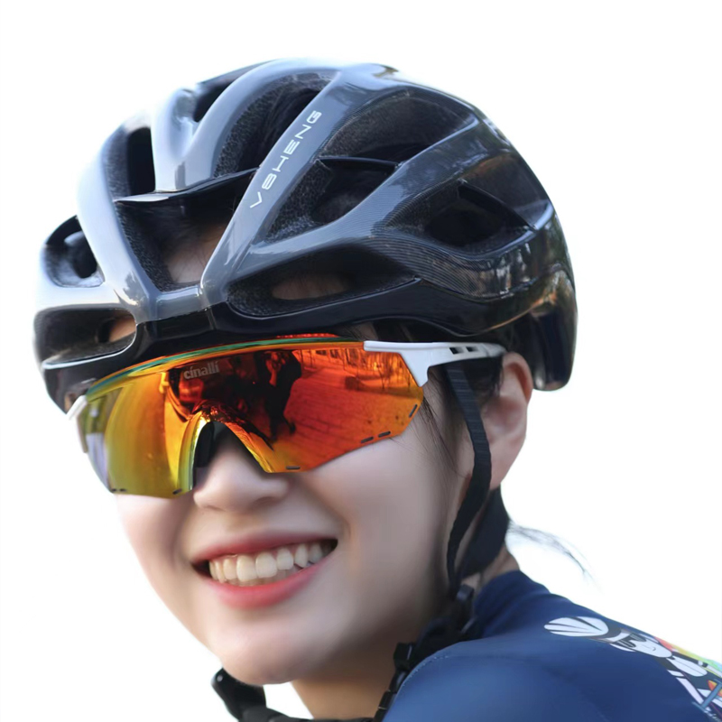 Cinalli奇纳利骑行变色眼镜户外运动跑步眼镜Q自行车防风护目镜男
