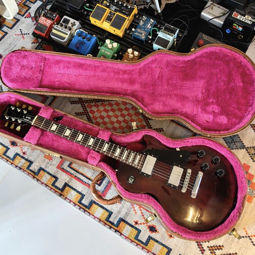1995 Gibson stuido 烟酒红老款电吉他带琴盒
