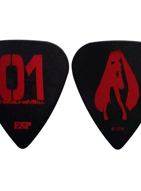 正版Esp 初音未来 01 红色 水滴吉他拨片/ 1.0mm