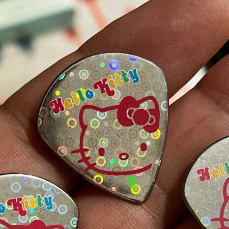 绝版fernandes 炫彩hellokitty 吉他拨片 1.0mm