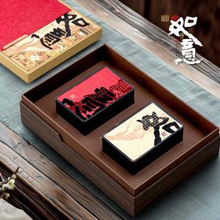 新款高档半斤装茶叶罐礼盒高端红茶散茶新年通用茶叶包装盒空礼盒