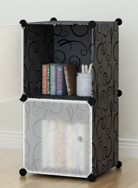 储物柜小窄空间加固百变魔片零食架组装儿童收纳柜组装衣橱组合柜