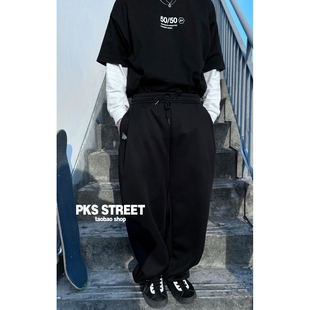 长裤 滑板运动卫裤 潮街舞宽松运动卫裤 PKS蜘蛛网刺绣束脚抽绳卫裤