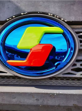 陕汽德龙X3000X5000不锈钢3D车标新M3000L3000酷炫立体车标装饰