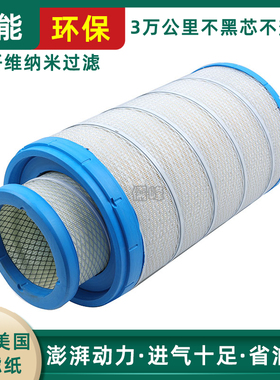 K2950空气滤芯适配欧曼ETX336马力350马力福田戴姆勒空气滤清器格