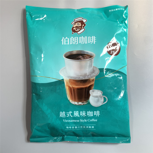 台湾伯朗三合一越式风味速溶咖啡