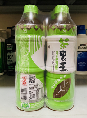 台湾采购统一茶裹王日式无糖绿茶600ml*4瓶