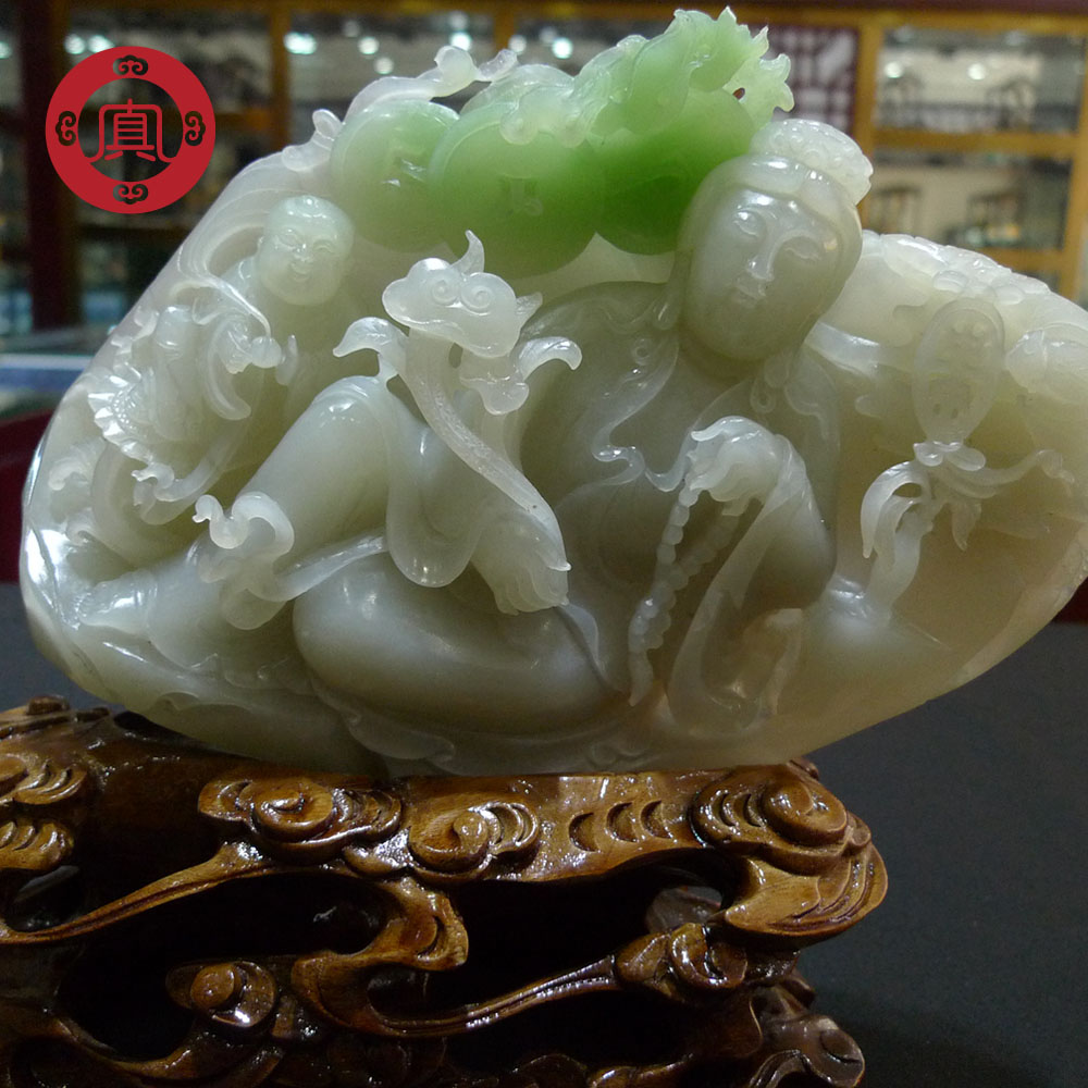 昆仑真玉天然俄料白玉新疆和田玉