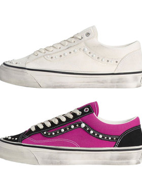 Vans Premium Old Skool 36做旧珍珠脏脏鞋男女低帮街头潮流板鞋