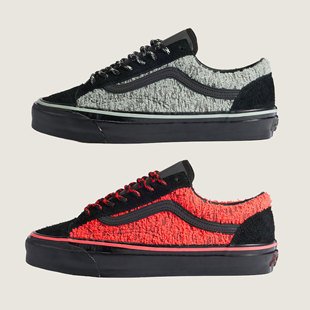 Vans Premium Old Skool 36 TDC针织提花绒毛麂皮时尚休闲板鞋
