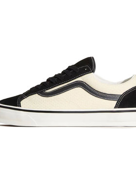 Shoyoroll x Vans OTW Old Skool 36珍珠编织工艺简约黑白板鞋