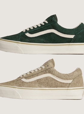 Vans Premium Old Skool长绒麂皮通勤休闲鞋低帮街头潮流板鞋